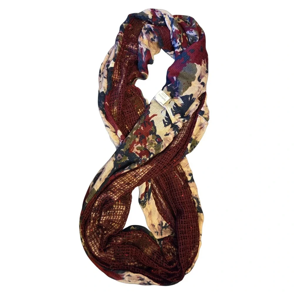 Infinity Scarf Bundle 6pc Floral Mesh Polka Dot Multicolor Van Heusen